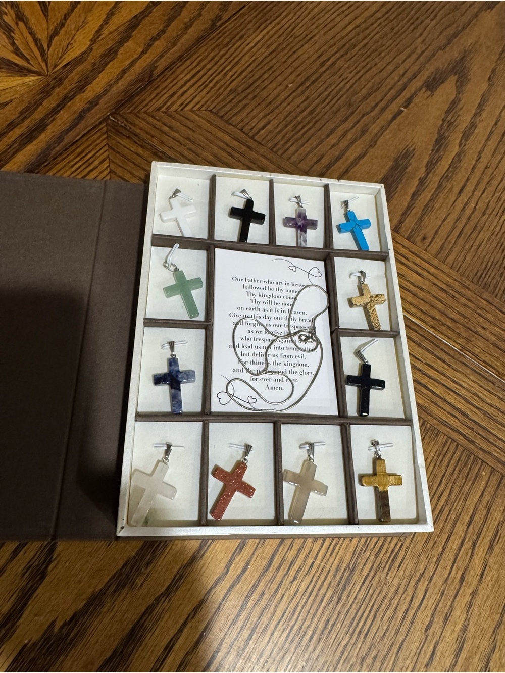 Assorted Multi-Color Cross Pendant Set Necklace Collection - Picture 2 of 14